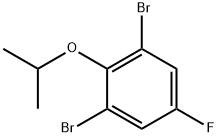 1,3-DibroMo-5-fluoro-2-isopropoxybenzene Struktur