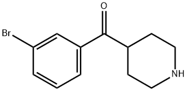 (3-BroMophenyl)-4-piperidinyl-Methanone HCl Struktur