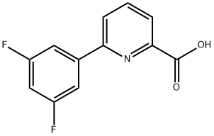 6-(3,5-Difluorophenyl)picolinic acid Struktur