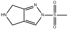 2-(Methylsulfonyl)-2,4,5,6-tetrahydropyrrolo[3,4-c]pyrazole Struktur