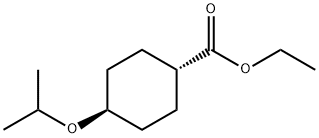 Cyclohexanecarboxylic acid, 4-(1-Methylethoxy)-, ethyl ester, trans- Struktur