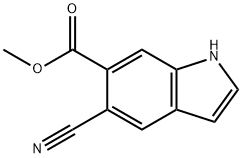 5-Cyano-indole-6-carboxylic acid Methyl ester Struktur