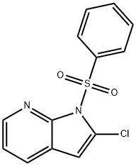 1-(Phenylsulphonyl)-2-chloro-7-azaindole Struktur