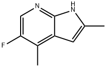 2,4-DiMethyl-5-fluoro-7-azaindole Struktur