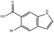 5-BroMo indole-6-carboxylic acid Struktur