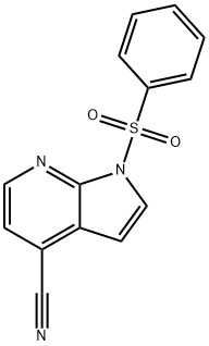 1-(Phenylsulphonyl)-4-cyano-7-azaindole Struktur