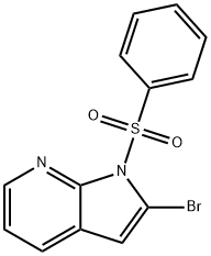 1-(Phenylsulphonyl)-2-broMo-7-azaindole Struktur