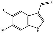 6-BroMo-5-fluoro-1H-indole-3-carboxaldehyde Struktur