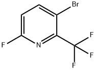 3-broMo-6-fluoro-2-(trifluoroMethyl)pyridine Struktur