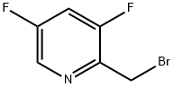 Pyridine, 2-(broMoMethyl)-3,5-difluoro- Struktur