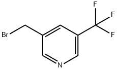 3-(broMoMethyl)-5-(trifluoroMethyl)pyridine Struktur