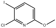 2-クロロ-3-ヨード-6-メトキシピリジン 化學(xué)構(gòu)造式