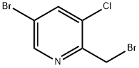 5-BroMo-2-(broMoMethyl)-3-chloropyridine Struktur