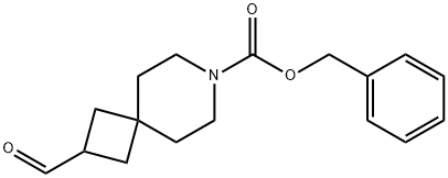 benzyl 2-forMyl-7-azaspiro[3.5]nonane-7-carboxylate Struktur