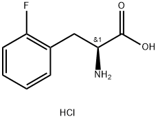 L-Phenylalanine, 2-fluoro-, hydrochloride Struktur