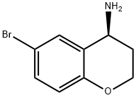 (4S)-6-BROMO-3,4-DIHYDRO-2H-1-BENZOPYRAN-4-AMINE Struktur