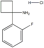 1-(2-fluorophenyl)cyclobutanaMine hydrochloride Struktur