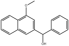 (4-Methoxynaphthalen-2-yl)(phenyl)Methanol Struktur