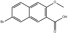 7-broMo-3-Methoxy-2-naphthoic acid Struktur