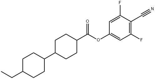 4-Cyano-3,5-difluorophenyl 4'-ethyl-[1,1'-bi(cyclohexane)]-4-carboxylate Structure