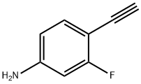 4-ethynyl-3-fluorobenzenaMine Struktur