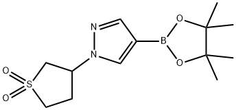 1-(Tetrahydro-1,1-dioxido-3-thienyl)-4-(4,4,5,5-tetraMethyl-1,3,2-dioxaborolan-2-yl)-1H-pyrazole Struktur