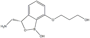 3-[[(3S)-3-(氨基甲基)-1,3-二氫-1-羥基-2,1-苯并氧雜硼戊環(huán)-7-基]氧基]-1-丙醇鹽酸鹽 結(jié)構(gòu)式