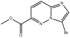 Methyl 3-broMo-iMidazo[1,2-b]pyridazine-6-carboxylate Struktur