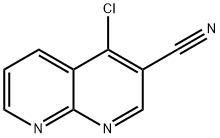 4-Chloro-1,8-naphthyridine-3-carbonitrile Struktur