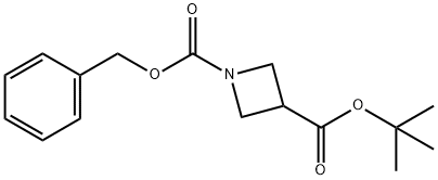 1-benzyl 3-tert-butyl azetidine-1,3-dicarboxylate Struktur