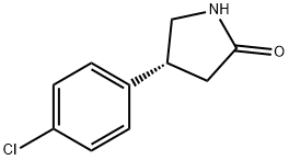 (4R)-4-(4-Chlorophenyl)pyrrolidin-2-one Struktur