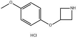 3-(4-Methoxyphenoxy)-azetidine HCl Struktur