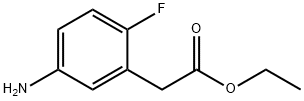 5-AMino-2-fluoro-benzeneacetic acid ethyl ester HCl Struktur