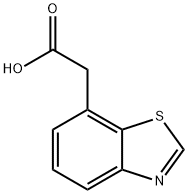 7-Benzothiazoleacetic acid Struktur