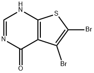 5,6-DibroMothieno[2,3-d]pyriMidin-4(3H)-one Struktur