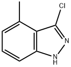 3-chloro-4-Methyl-1H-indazole Struktur