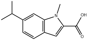 1-Methyl-6-(1-Methylethyl)-1H-indole-2-carboxylic Acid Struktur