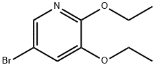 5-bromo-2,3-diethoxypyridine Struktur