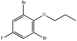 1,3-DibroMo-5-fluoro-2-propoxybenzene Struktur