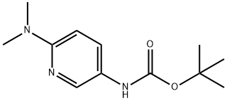 tert-butyl 6-(dimethylamino)pyridin-3-ylcarbamate Struktur