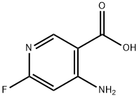 4-AMino-6-fluoronicotinic acid Struktur