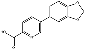 5-(Benzo[d][1,3]dioxol-5-yl)picolinic acid Struktur