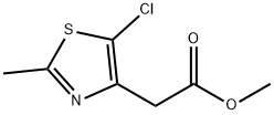 METHYL 2-(5-CHLORO-2-METHYLTHIAZOL-4-YL)ACETATE Struktur