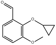 2-cyclopropoxy-3-Methoxybenzaldehyde Struktur