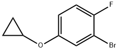 2-broMo-4-cyclopropoxy-1-fluorobenzene Struktur