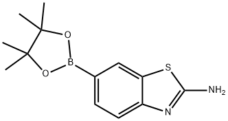 6-(4,4,5,5-tetraMethyl-1,3,2-dioxaborolan-2-yl)benzo[d]thiazol-2-aMine Struktur