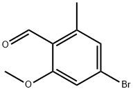 4-bromo-2-methoxy-6-methylbenzaldehyde Struktur