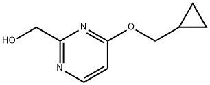 (4-Cyclopropylmethoxy-pyrimidin-2-yl)-methanol Struktur