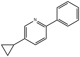 5-cyclopropyl-2-phenylpyridine Struktur