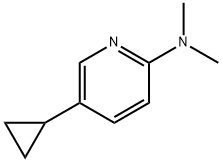 5-cyclopropyl-N,N-dimethylpyridin-2-amine Struktur